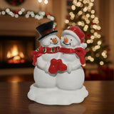 Adam & Klára | Vánoční figurka zamilovaných sněhuláků