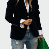 Alena Elegantní Luxusní Klasický Kancelářský Blazer