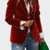 Alena Elegantní Luxusní Klasický Kancelářský Blazer