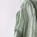 Adéla Elegantní Dlouhé Minimalistické Šaty Jemnězelené