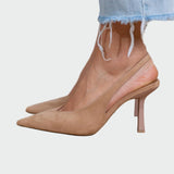 Adriana Elegantní Stiletto Slingback Lodičky Špičaté